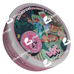 ШОК - Жвачка с Клубникой и Кокосом (150mg)